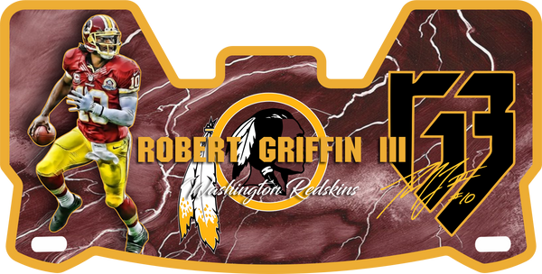 Redskins Robert Griffin III  RG3  Helmet Visors Full Size