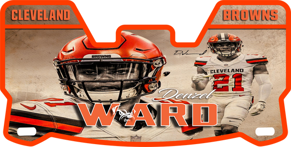Browns Denzel Ward Helmet Visors Full Size