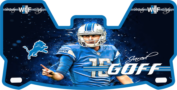 Detroit Lions Jared Goff Helmet Visors Full Size