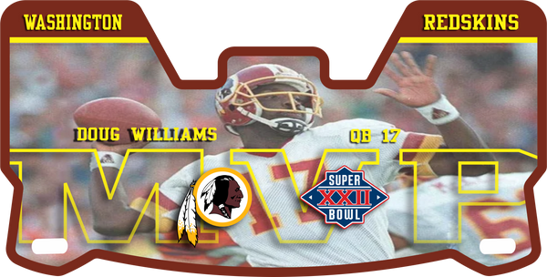 Redskins Doug Williams Helmet Visors Full Size