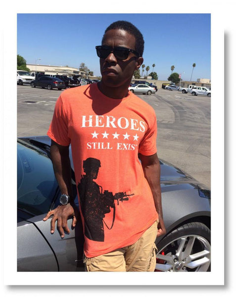 HEROES STILL EXIST Orange and Black