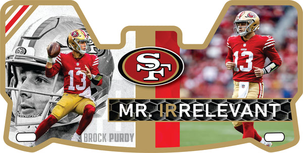 49ers football helmet visor Brock Purdy 49ers Helmet Visor Full Size – KABRA