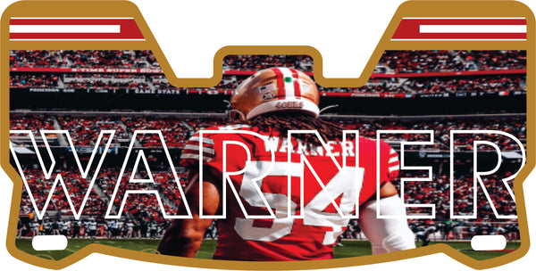 Fred Warner 49ers Helmet Visor Full Size – KABRA Fred Warner 49ers Helmet Visor Full Size – KABRA