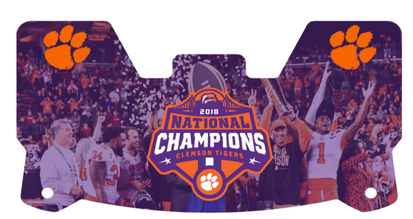 Clemson Tigers Helmet Visors Full Size