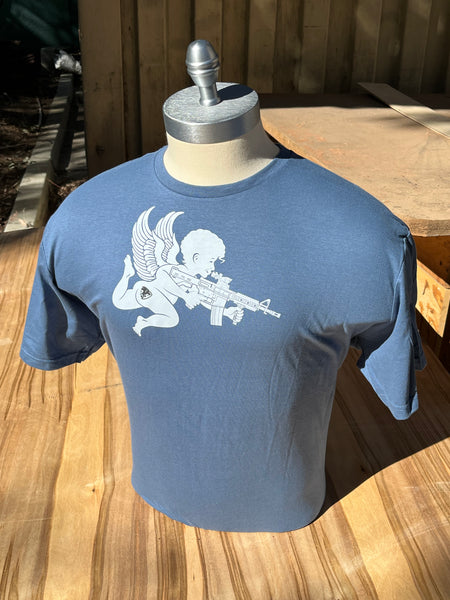 Combat Cupid - Heather Blue