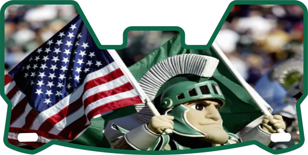 Michigan State Helmet Visors Full Size