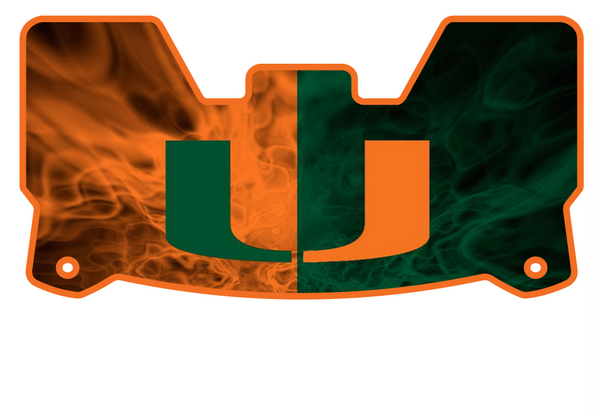 Miami Hurricanes Helmet Visors Full Size