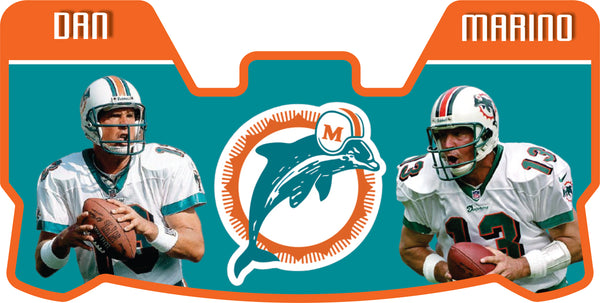 Miami Dolphins Dan Marino Helmet Visors Full Size