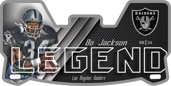 Raiders Bo Jackson Helmet Visors Full Size