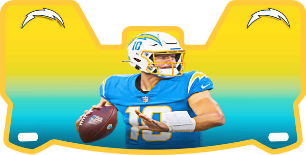 Justin Hebert Chargers Helmet Visors Full Size