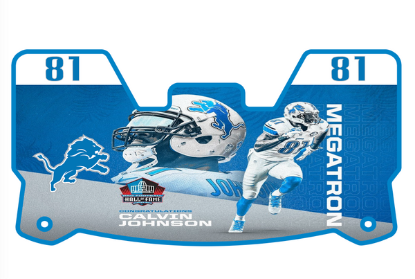 Lions Calvin Johnson MEGATRON Helmet Visors Full Size