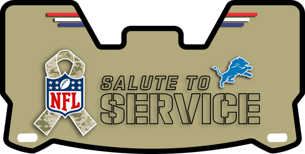 Detroit Lions Helmet Visors Full Size