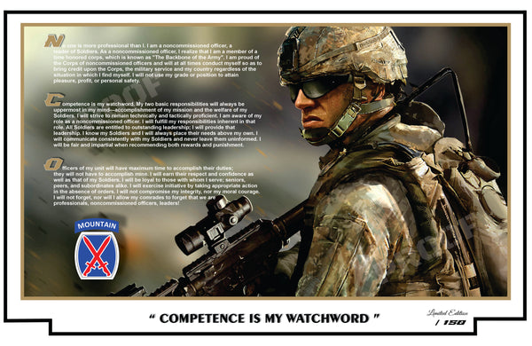 NCO Creed - 10th Mountain Division
