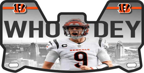 Joe Burrow Bengals Helmet Visor Full Size