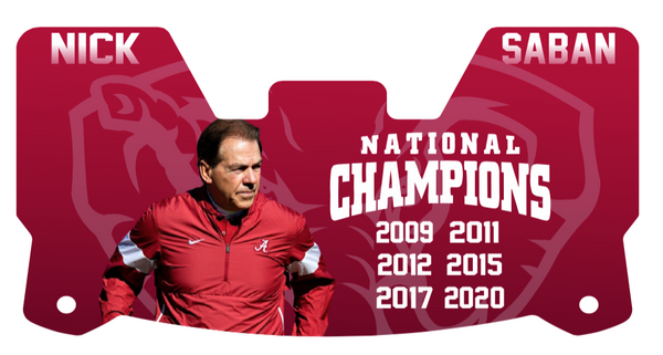 Alabama Tide Helmet Visors Full Size
