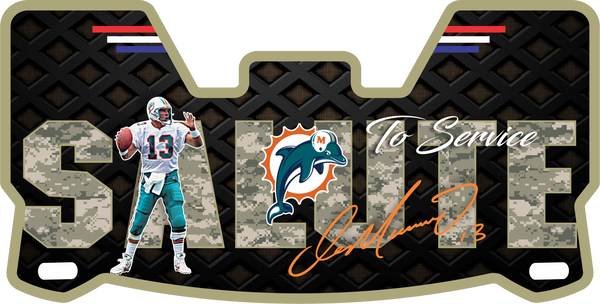 Miami Dolphins Dan Marino Helmet Visors Full Size