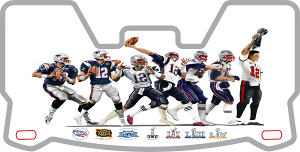 Tom Brady Helmet Visors Full Size
