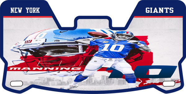 Eli Manning Giants Helmet Visors Full Size