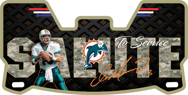 Miami Dolphins Dan Marino Helmet Visors Full Size
