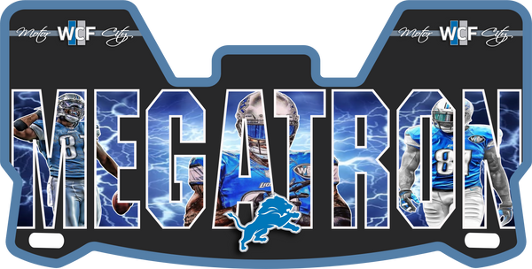 Lions Calvin Johnson MEGATRON Helmet Visors Full Size