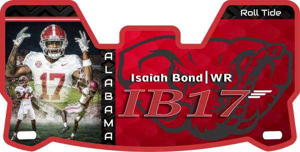 Alabama Tide Helmet Visors Full Size