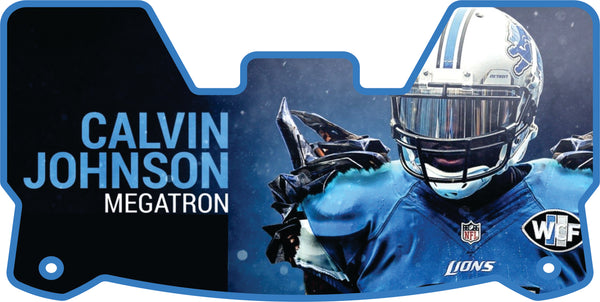 Lions Calvin Johnson MEGATRON Helmet Visors Full Size