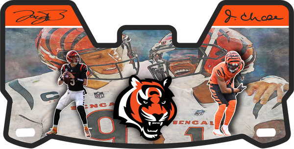 Jamar Chase Bengals Helmet Visor Full Size