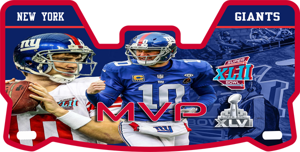 Eli Manning Giants Helmet Visors Full Size