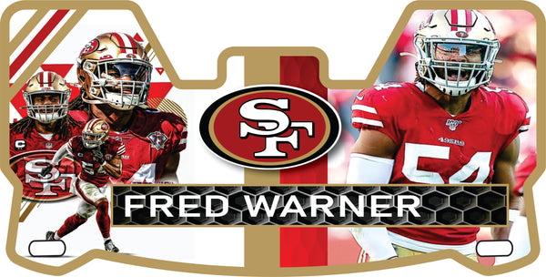 Alex Smith 49ers Helmet Visors Full Size