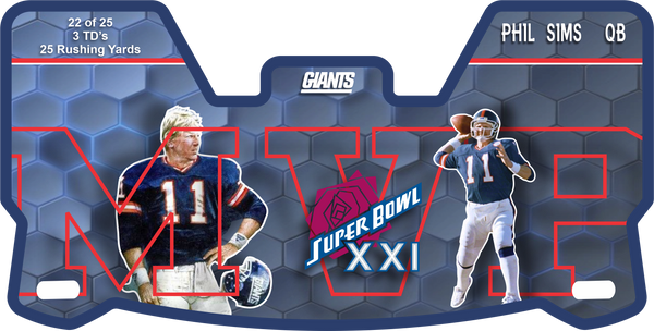 Phil Simms New York Giants Full Size Helmet Visors