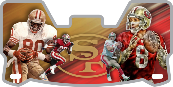 Deion Sanders 49ers Helmet Visors Full Size