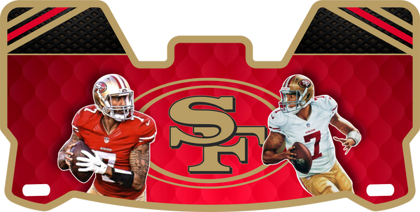 Deion Sanders 49ers Helmet Visors Full Size