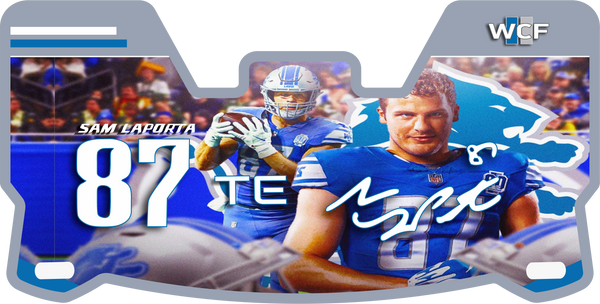 Sam Laporta Lions Helmet Visors Full Size