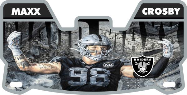 Raiders Maxx Crosby Helmet Visors Full Size
