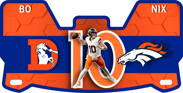 Bo Knix Broncos Jets Helmet Visors Full Size