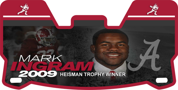 Heisman Winners Helmet Visors Full Size