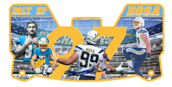 Joey Bosa Chargers Helmet Visors Full Size