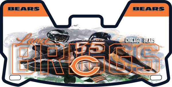 Chicago Bears Former Players Helmet Visor Full Size