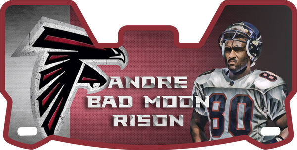 Atlanta Falcons Andre Rison Helmet Visors Full Size