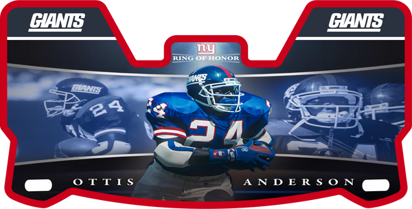 Ottis Anderson New York Giants Full Size Helmet Visors