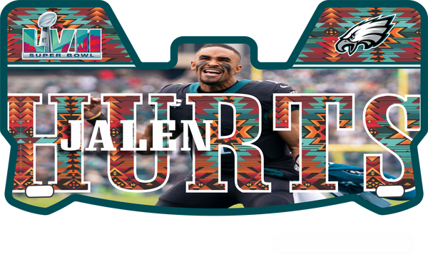 Jalen Hurts Eagles Current Players Helmet Visors Full Size