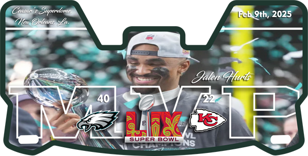 Jalen Hurts Eagles Current Players Helmet Visors Full Size