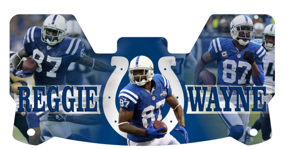Reggie Wayne Colts Helmet Visors Full Size