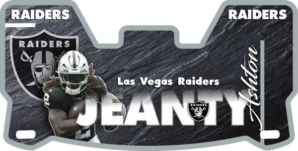 Raiders Ashton Jeanty Helmet Visors Full Size
