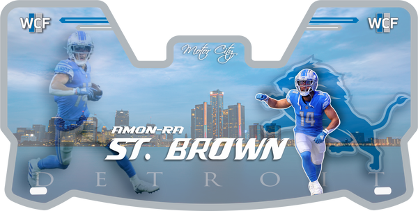Amon Ra St. Brown Lions Helmet Visors Full Size