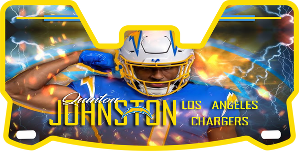 Quinton Johnston Chargers Helmet Visors Full Size