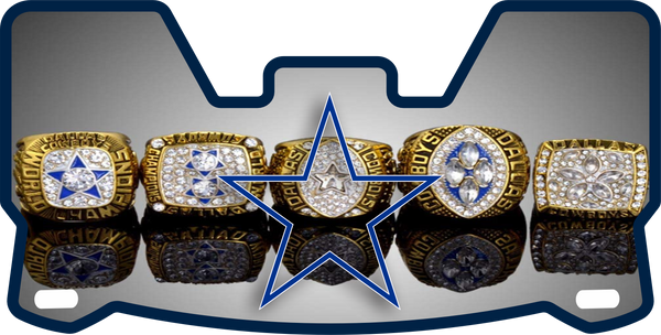 Dallas Cowboys Helmet Visors Full Size
