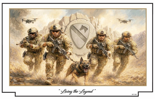 1st Cavalry Division - Living the Legend - Design 4