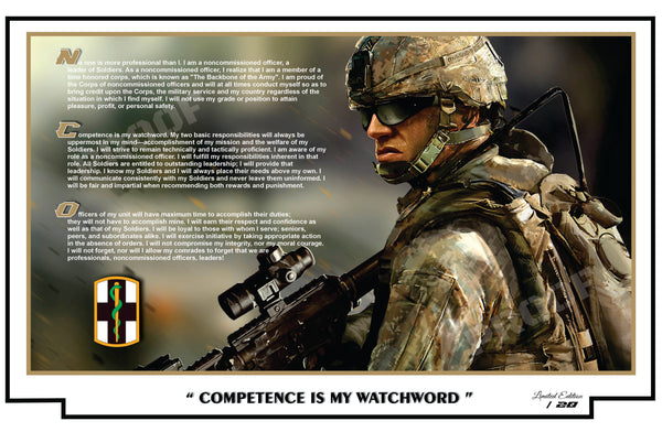 NCO Creed - 1st Medical Brigade