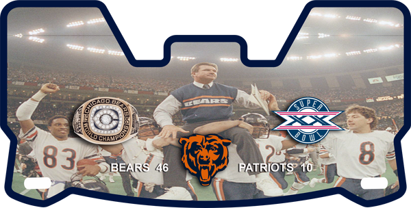 Chicago Bears Helmet Visor Full Size